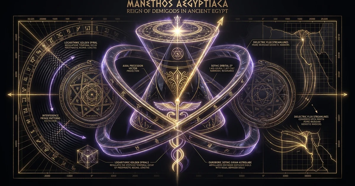 Manetho Aegyptiaca Reign Of Gods And Demigods Antediluvian - Hero Banner