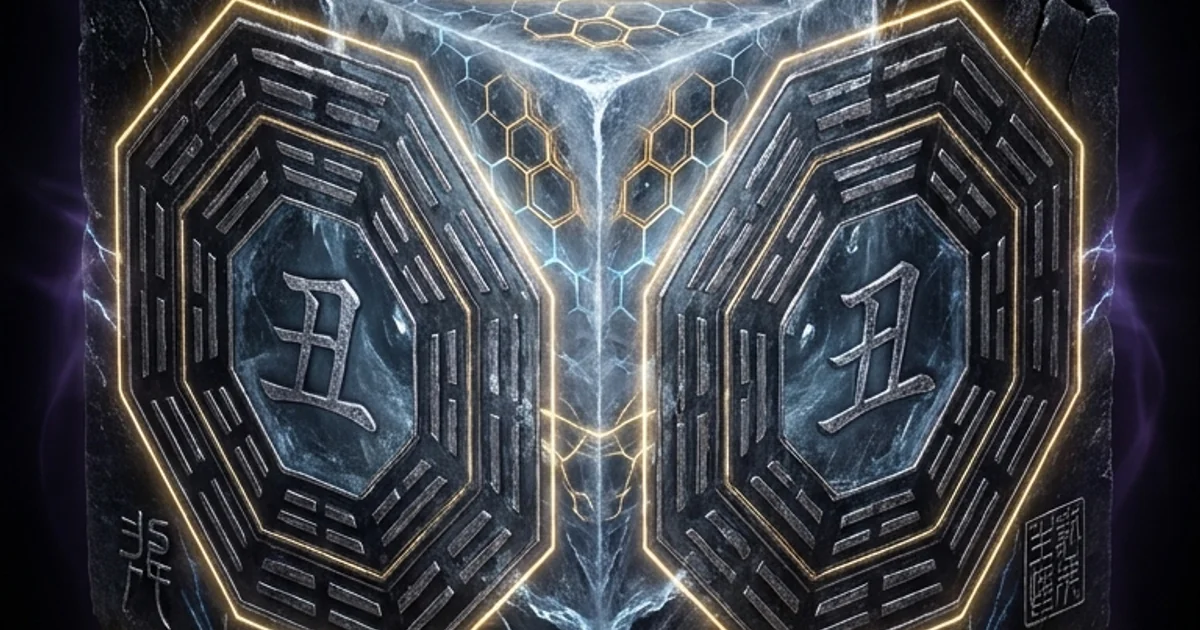 Cover illustration for treatise: Ox Chinese Earthly Branch Astrology: The Yin Earth Vault