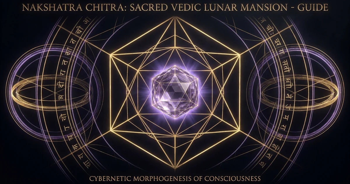 Cover illustration for treatise: Chitra Nakshatra Vedic Astrology Meaning & Architecture
