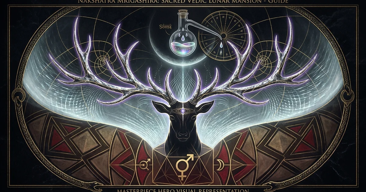 Cover illustration for treatise: Mrigashira Nakshatra Vedic Astrology Meaning: Analysis