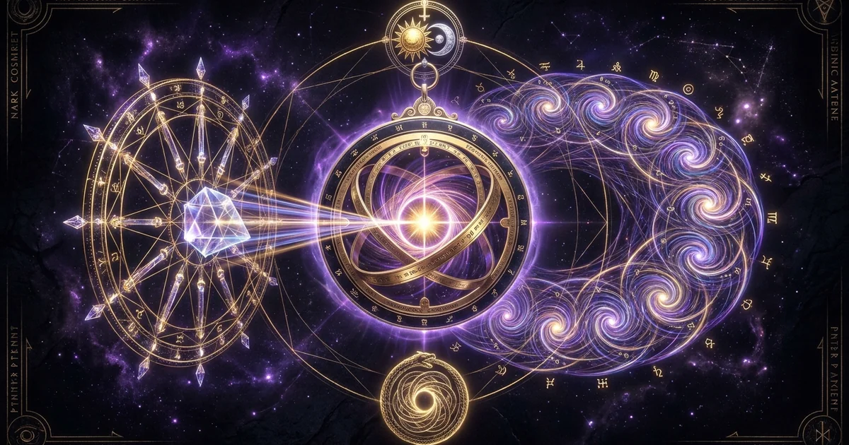 Cover illustration for treatise: The Navamsha D9 Chart: Vedic Astrology Soul Marriage