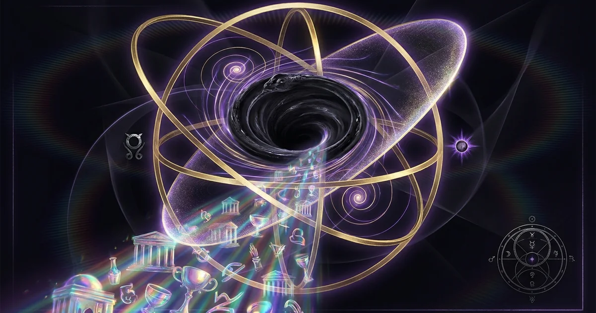 Cover illustration for treatise: Rahu North Node Vedic Astrology Maya Illusion Analysis