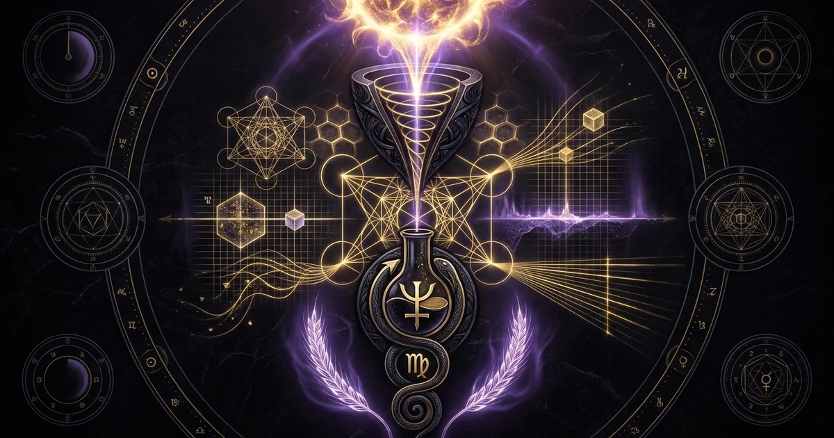 Cover illustration for treatise: Virgo Zodiac Archetype Meaning: Mutable Earth Laboratory