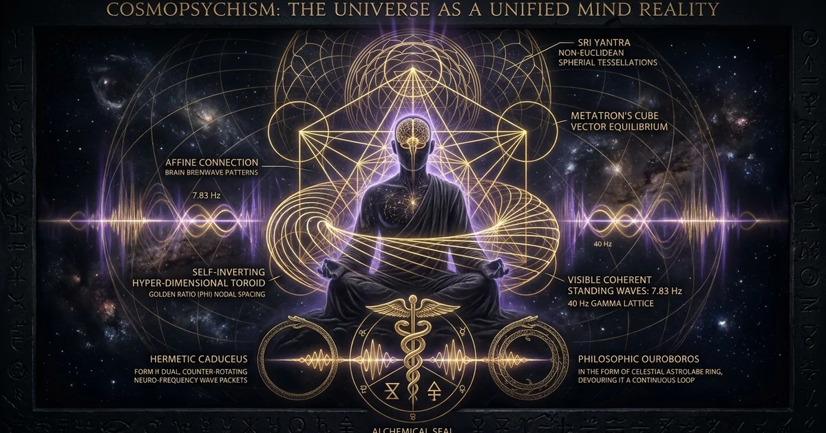 Cover illustration for treatise: Cosmopsychism: Universe as Conscious Whole Priority Monism