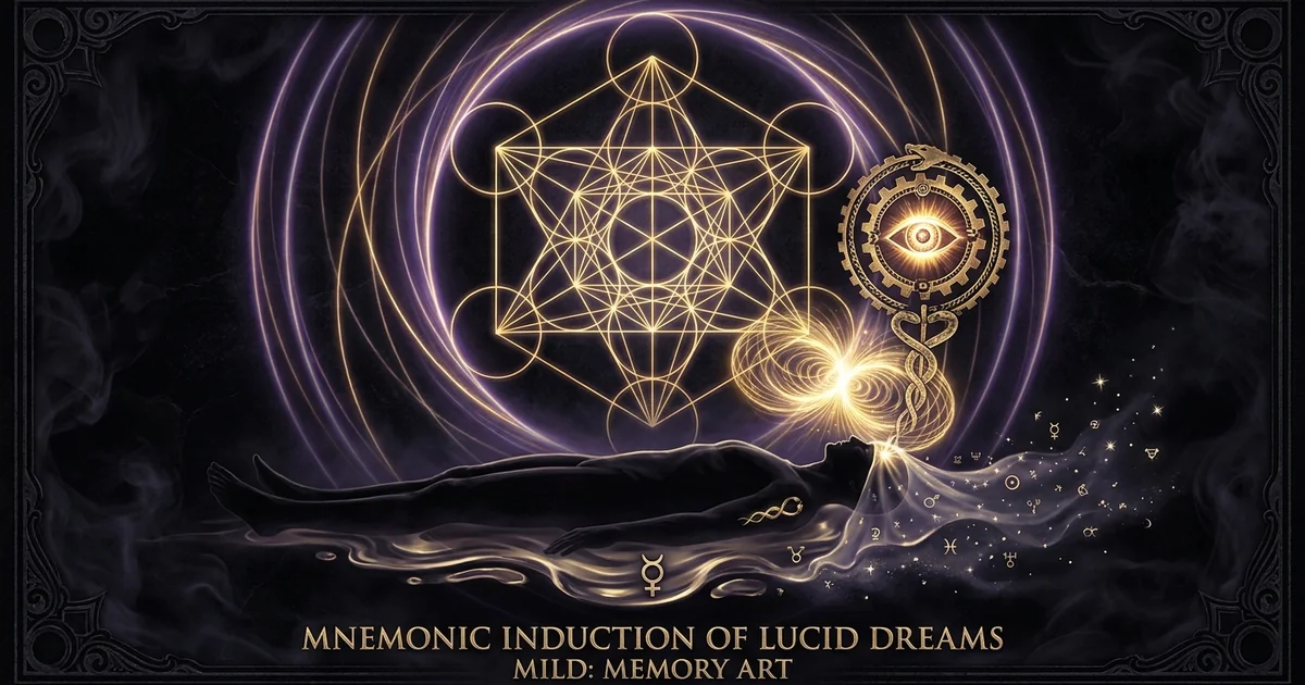 Cover illustration for treatise: MILD Technique Lucid Dreaming Prospective Memory: LaBerge