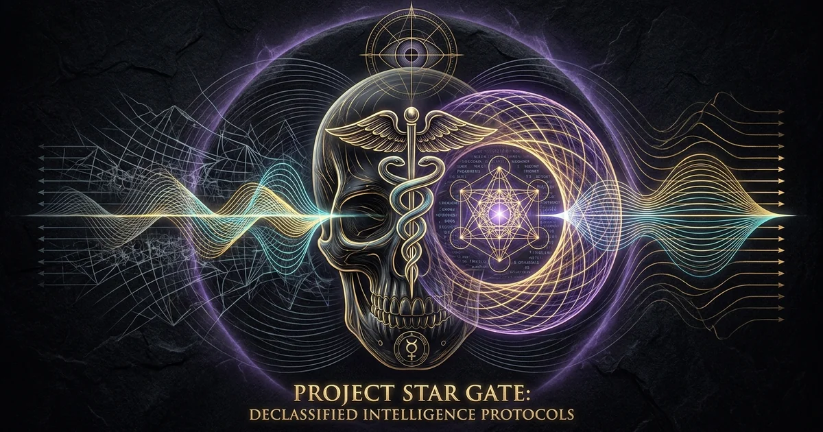 Cover illustration for treatise: Project Star Gate Dia Cia Declassified Remote Viewing