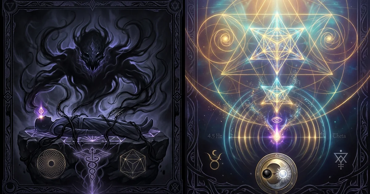 Cover illustration for treatise: Sleep Paralysis Old Hag Syndrome Converting to Lucid Dream