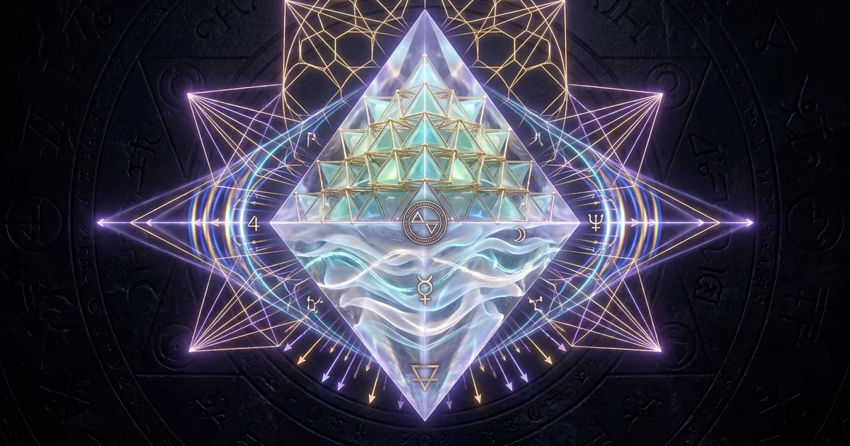 Cover illustration for treatise: Apophyllite Crystal Properties: Geology and Resonance