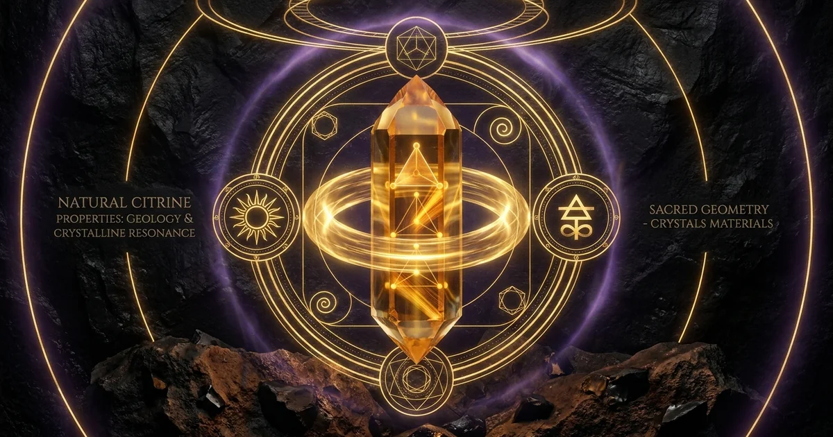 Natural Citrine Crystal Properties: Geology & Resonance - Hero Banner