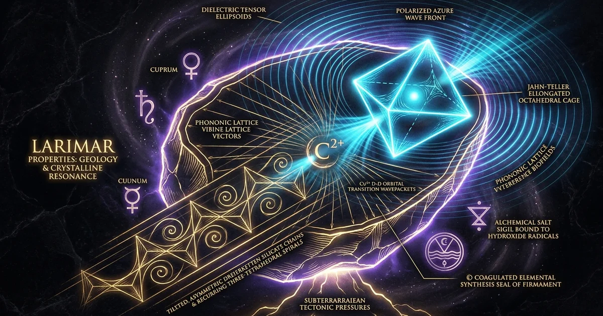 Larimar Crystal Properties Geology Resonance Analysis - Hero Banner