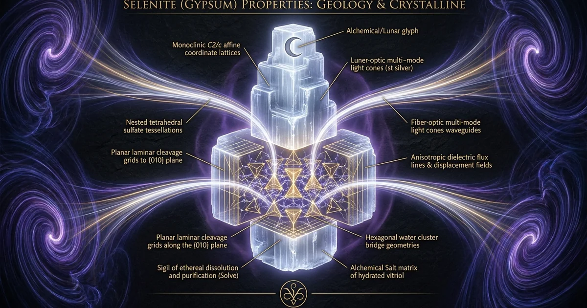 Selenite (Gypsum) Crystal Properties: Geology & Resonance - Hero Banner