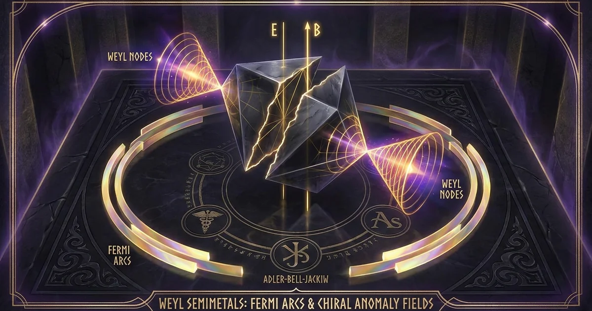 Weyl Semimetals: Topological Fermi Arcs, Chiral Anomaly - Hero Banner