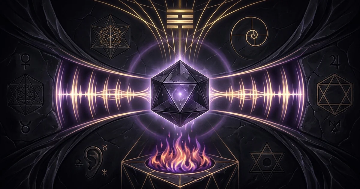 Cover illustration for treatise: Human Design Gate 13 Fellowship with Men: The Archive