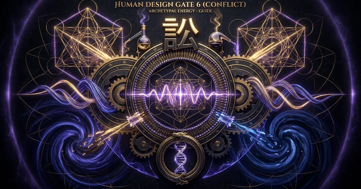 Human Design Gate 6 Conflict: The Mechanics of Friction - Research Treatise