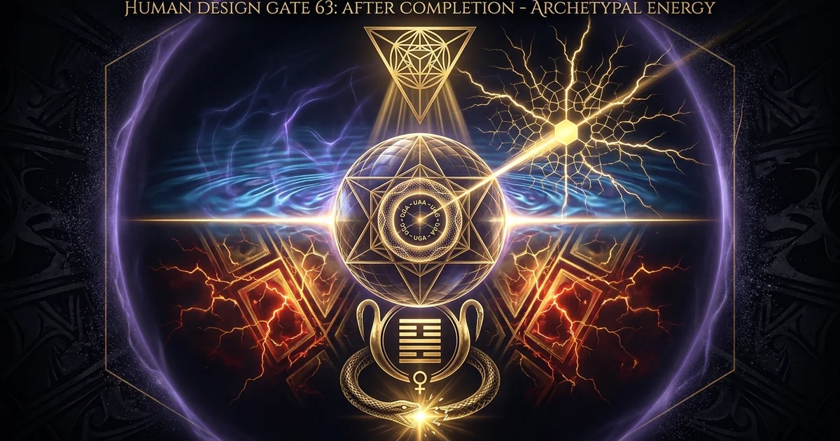 Human Design Gate 63 After Completion: Epistemic Doubt - Hero Banner
