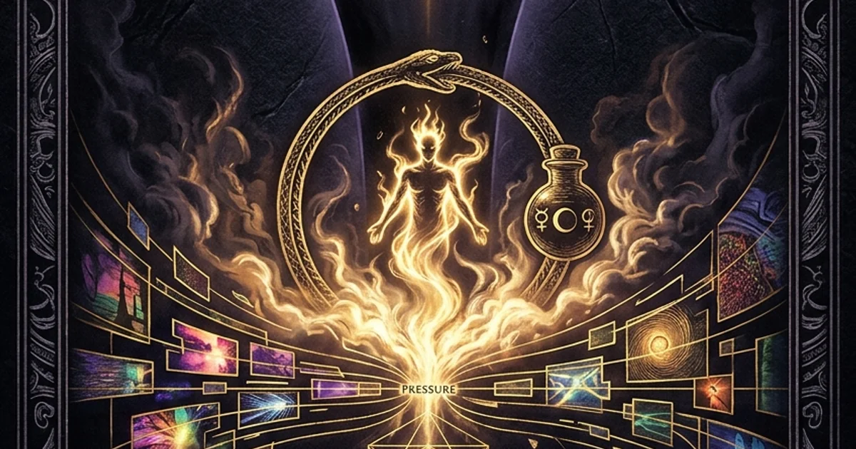 Cover illustration for treatise: Human Design Gate 64 Before Completion: Archetypal Mind