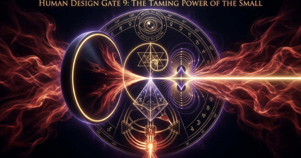 Human Design Gate 9 The Taming Power of the Small: Focus - Hero Banner