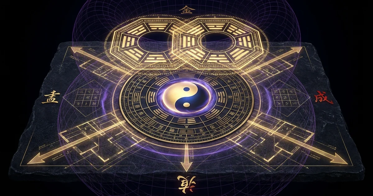 Bagua Map Feng Shui Spatial Placement Energetic Matrix - Research Treatise