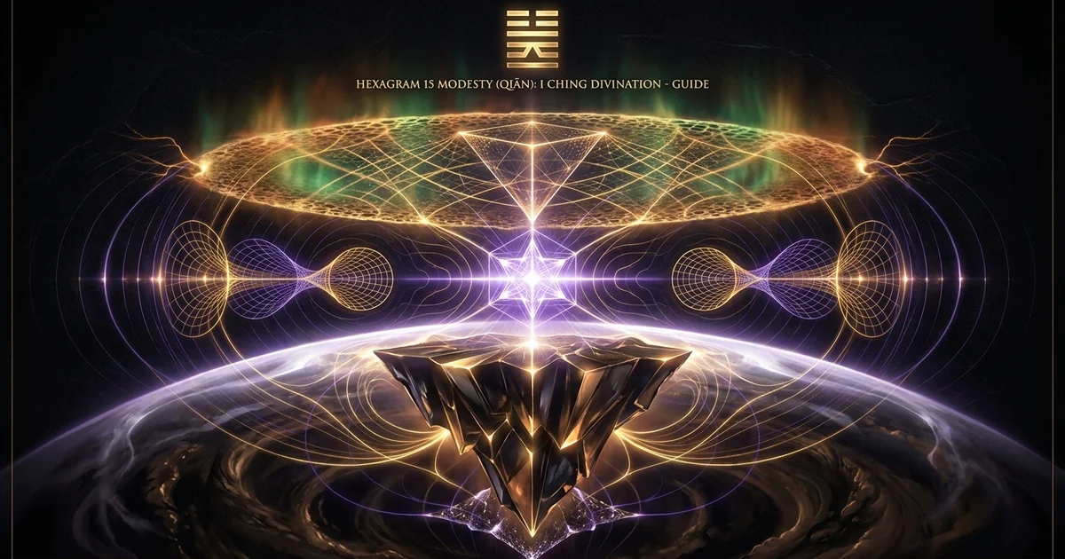 Hexagram 15 Modesty Iching Meaning: Field Dynamics - Hero Banner