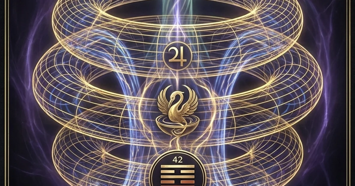Cover illustration for treatise: Hexagram 42 Increase Iching Meaning in System Dynamics