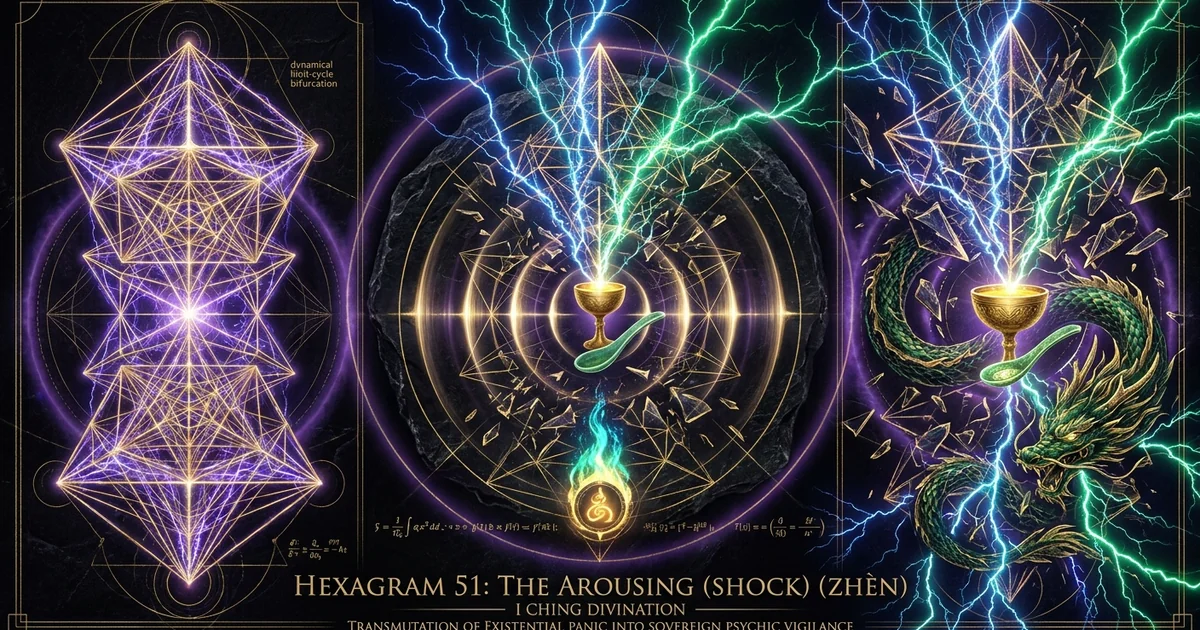 Hexagram 51 The Arousing (Shock) Iching Meaning: Principles - Hero Banner