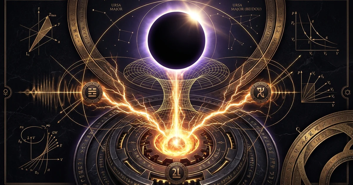 Cover illustration for treatise: Hexagram 55 Abundance (Fullness) IChing Meaning Analysis