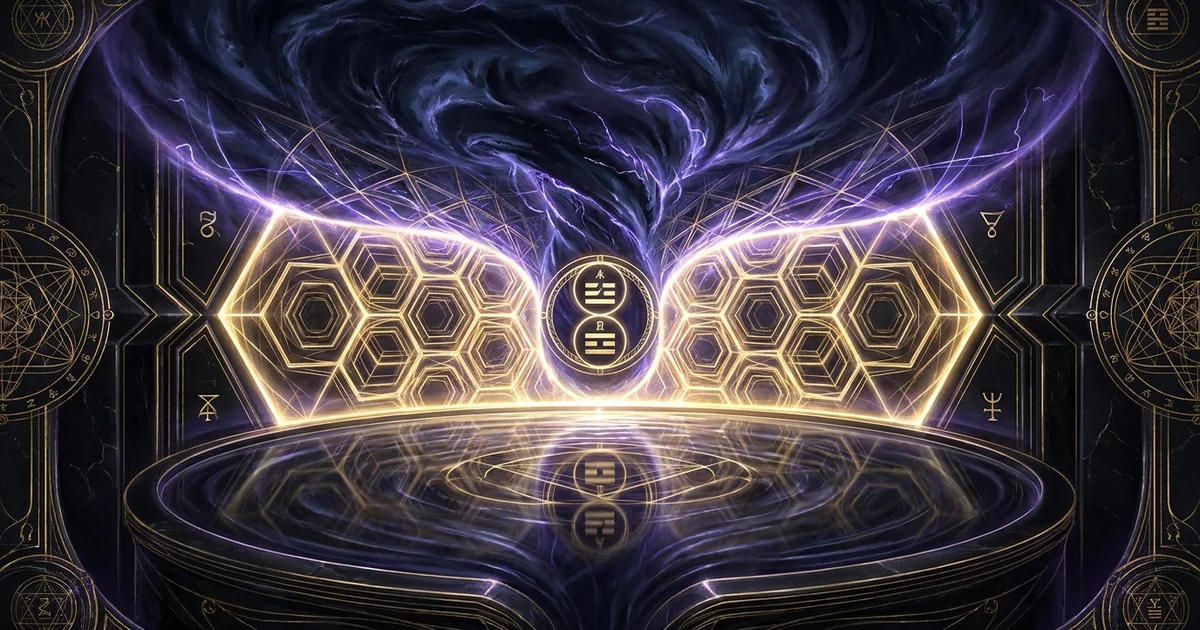 Cover illustration for treatise: Hexagram 60 Limitation Iching Meaning and System Bounds