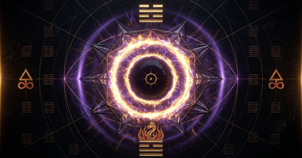 Trigram Li Fire Clinging Radiant Illumination Iching - Hero Banner