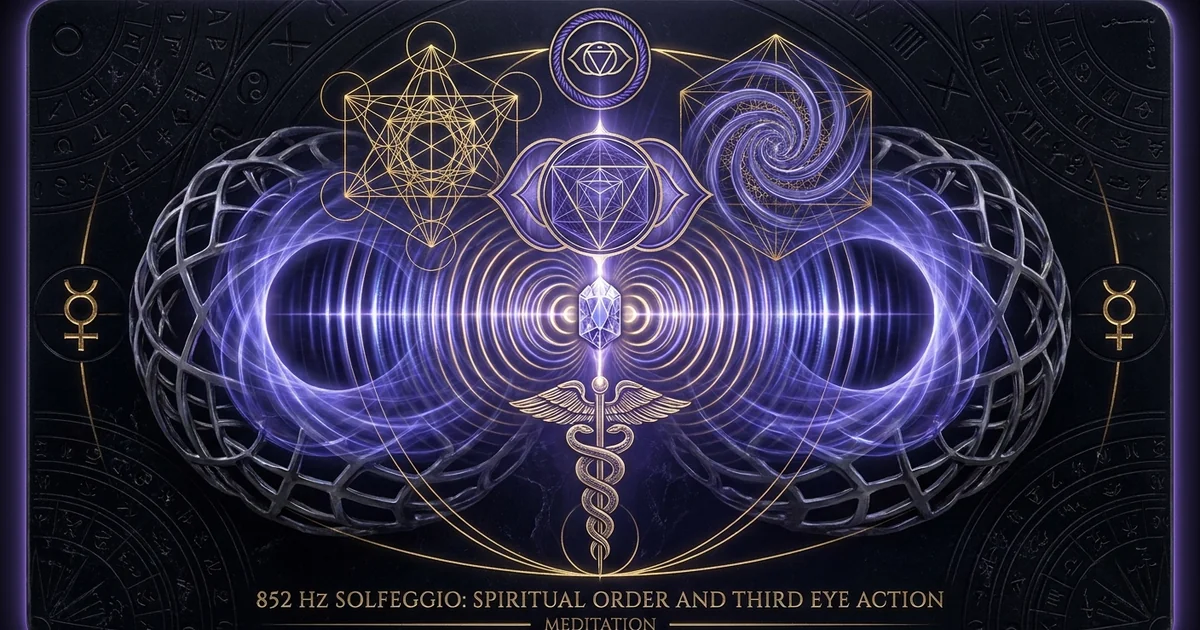 852 Hz Solfeggio Frequency Spiritual Order Third Eye Pineal - Hero Banner
