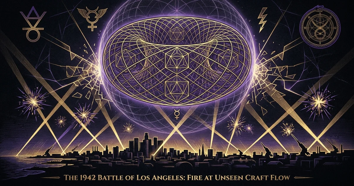 Battle Of Los Angeles 1942 Anti Aircraft Barrage Luminous - Hero Banner
