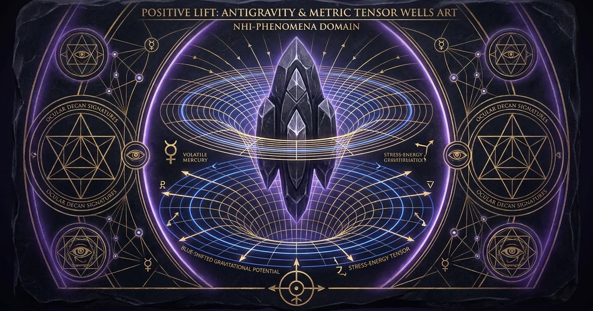 Positive Lift UAP Antigravity Metric Tensor Engineering - Hero Banner