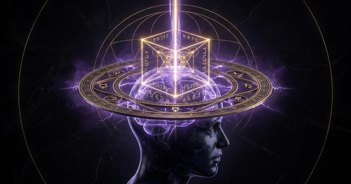 Cover illustration for treatise: While ideas surrounding telepathic injections, thought