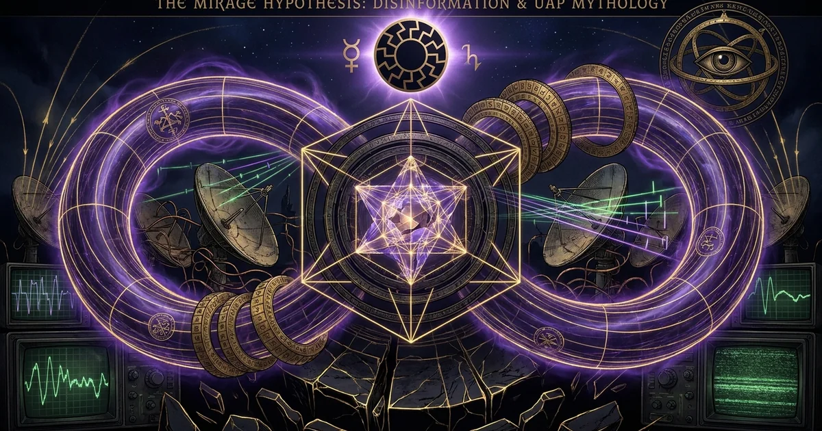 Cover illustration for treatise: Mirage Men Richard Doty Ufo Disinformation Government