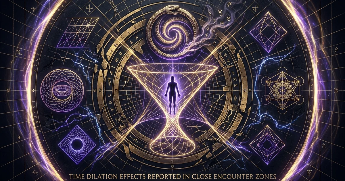 Time Dilation UAP Close Encounter Gravitational Time Slowing - Hero Banner
