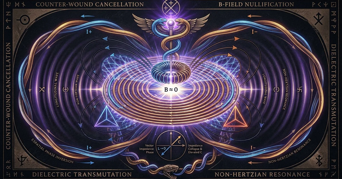 On Bifilar Coil Tesla Patent 512340 Magnetic Cancellation - Hero Banner