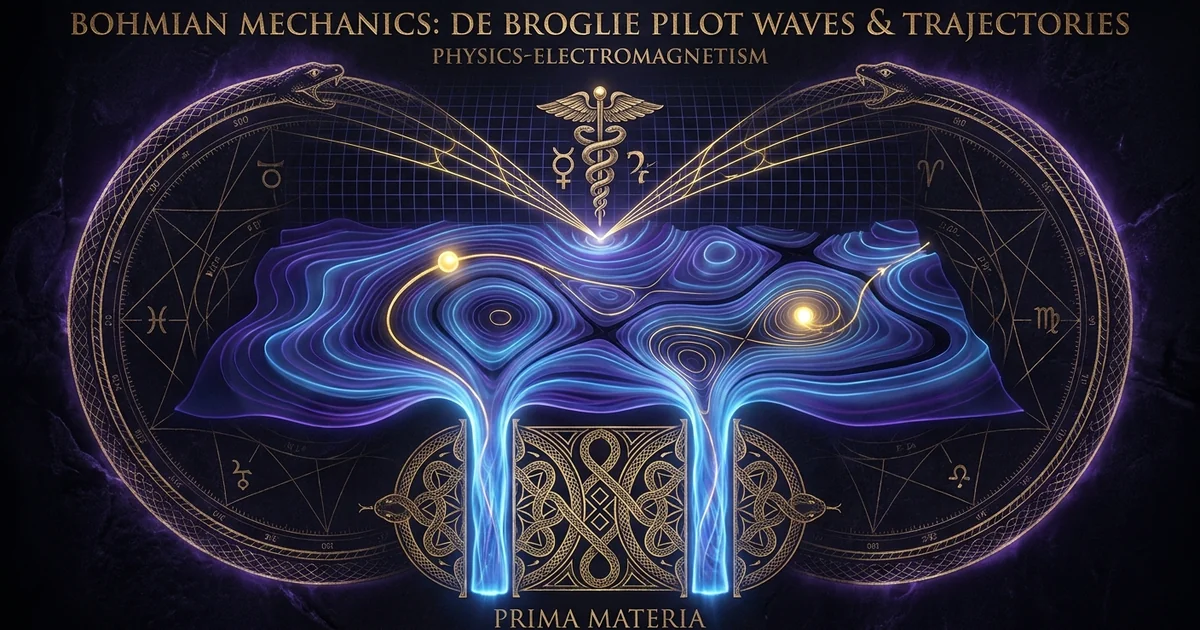 Bohmian Mechanics De Broglie Pilot Wave Theory Deterministic - Hero Banner