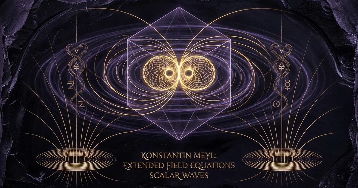 Cover illustration for treatise: Konstantin Meyl Scalar Wave Theory: Faraday Law Extension
