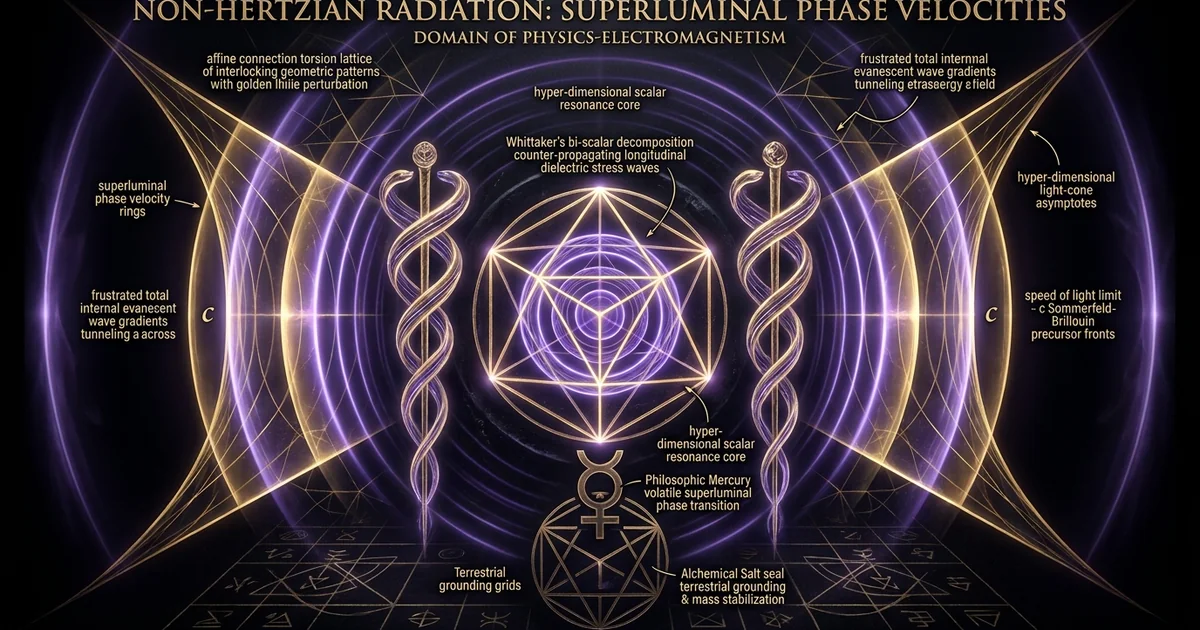 Nonhertzian Radiation Superluminal Phase Velocity Tesla Wave - Hero Banner