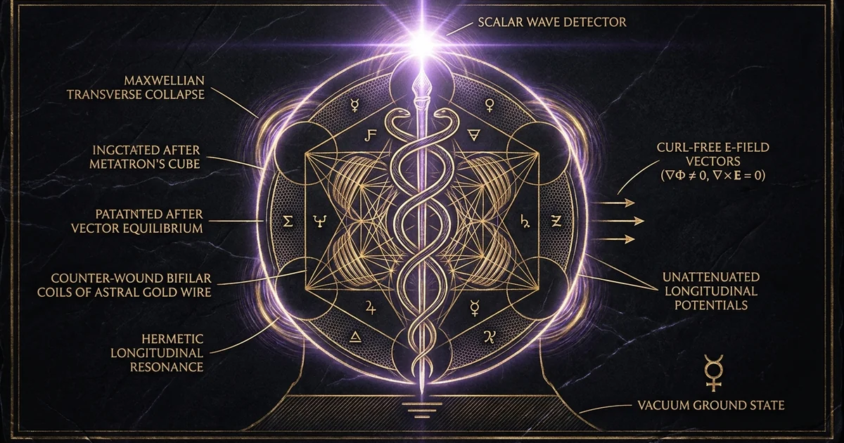 Scalar Wave Detector Design Faraday Cage Longitudinal Sensor - Hero Banner