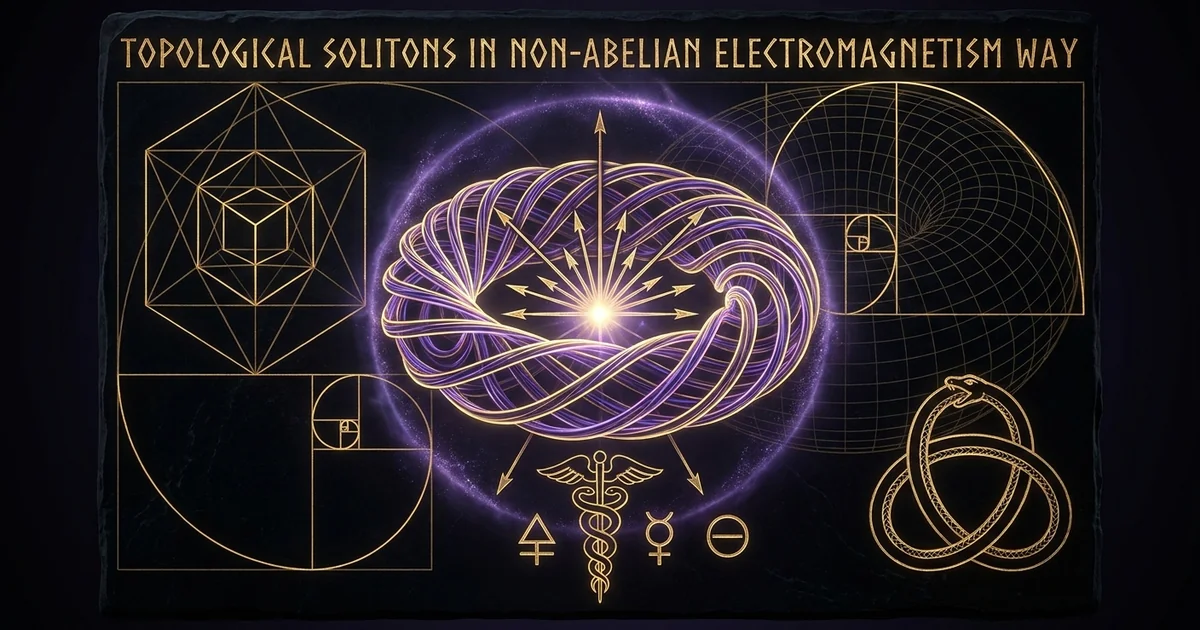 Cover illustration for treatise: Topological Solitons Magnetic Monopoles Non Abelian