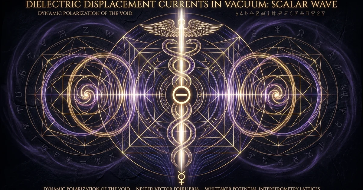 Dielectric Displacement Currents Vacuum Scalar E-Waves - Research Treatise