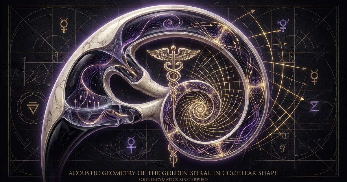 Logarithmic Spiral Cochlea Golden Ratio Acoustic Impedance - Hero Banner
