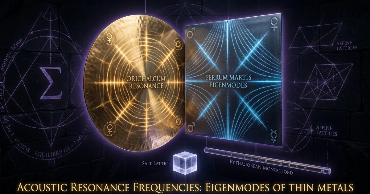 Acoustic Resonance Frequencies: Eigenmodes Thin Metal Plates - Hero Banner