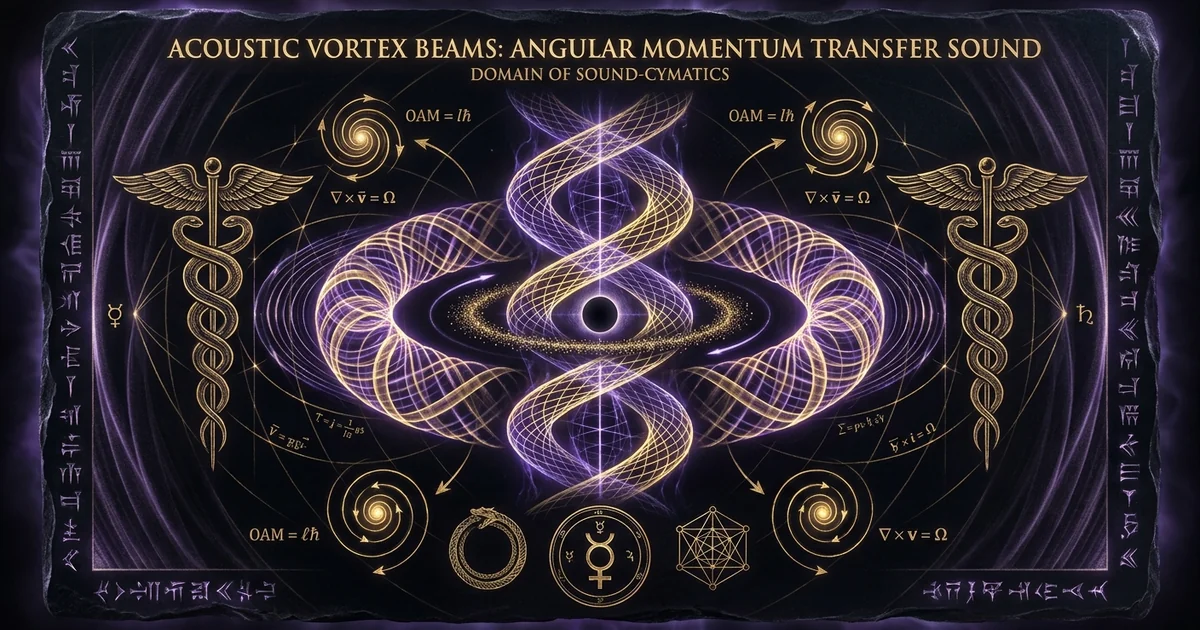 Acoustic Vortex Beam Orbital Angular Momentum Phase - Hero Banner