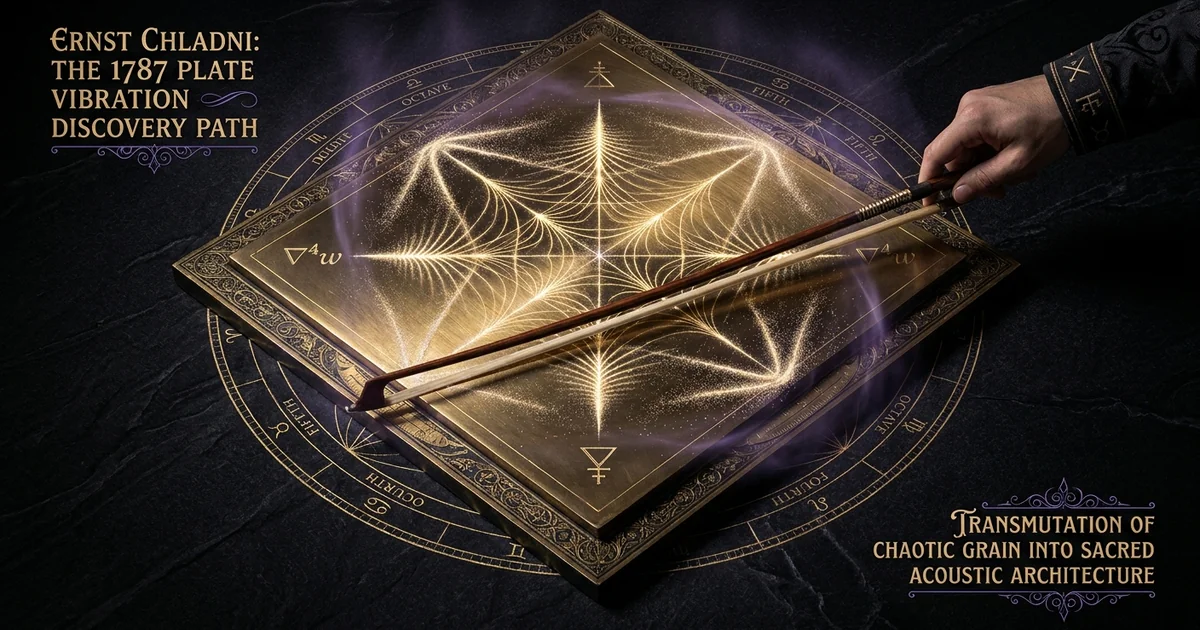 Ernst Chladni Acoustic Plate Vibration Patterns Discovery - Hero Banner