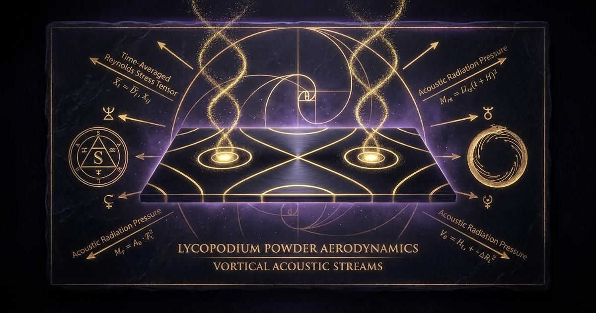 Lycopodium Powder Acoustic Streaming Air Boundary Vortices - Hero Banner
