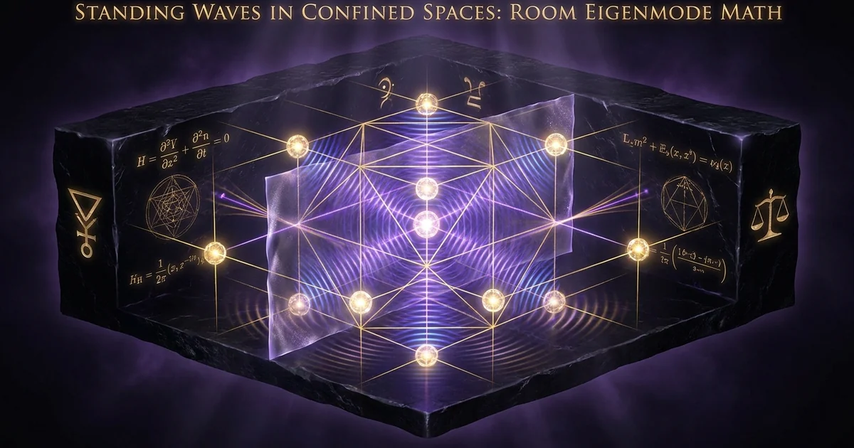 Room Eigenmodes: Axial, Tangential, Oblique Standing Waves - Hero Banner