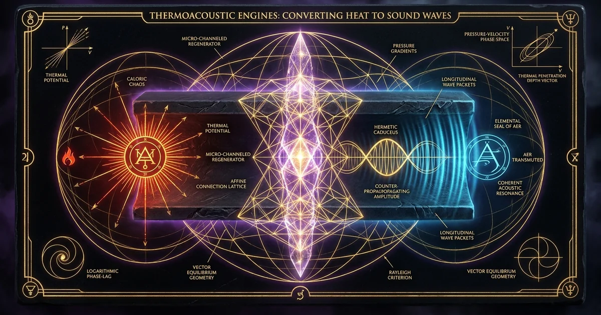 Thermoacoustic Engine: Heat to Acoustic Power Standing Wave - Hero Banner