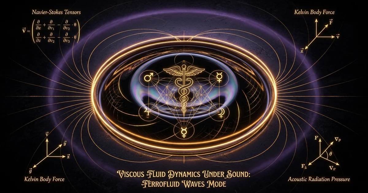 Viscous Fluid Dynamics Acoustic Excitation Ferrofluid Spikes - Hero Banner
