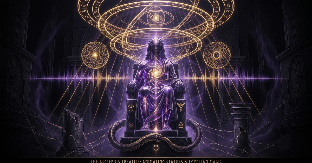 Asclepius Treatise Hermetica: Animating Statues Telestike - Research Treatise